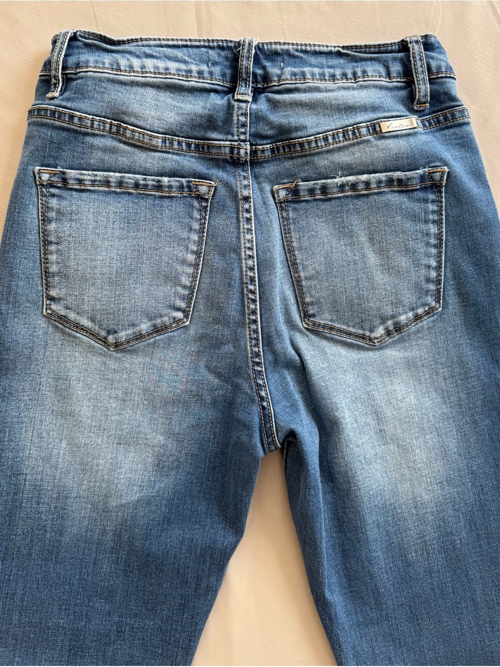 KanCan Light Blue High-Rise Button-Fly Jeans - Picture 6 of 7